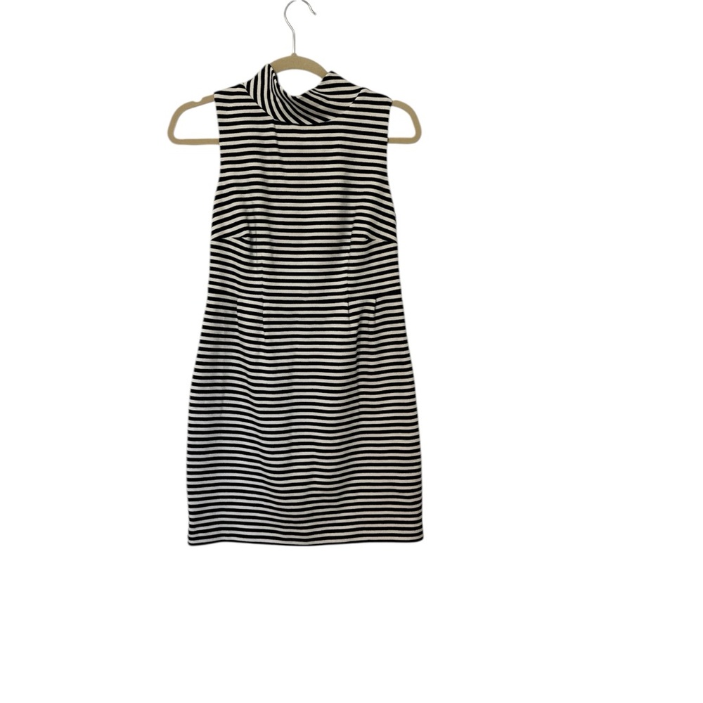 Boden Black and White Sheath Mini Dress 8P
